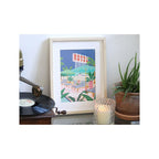 Paint By Number Set - Small Brush - The Motel Pool By Jessica Smith