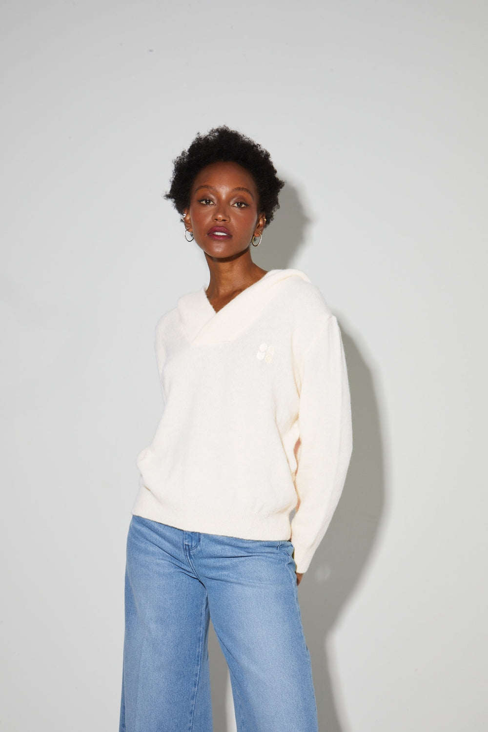 Le Sweatshirt Eddie Broderie Leo Black