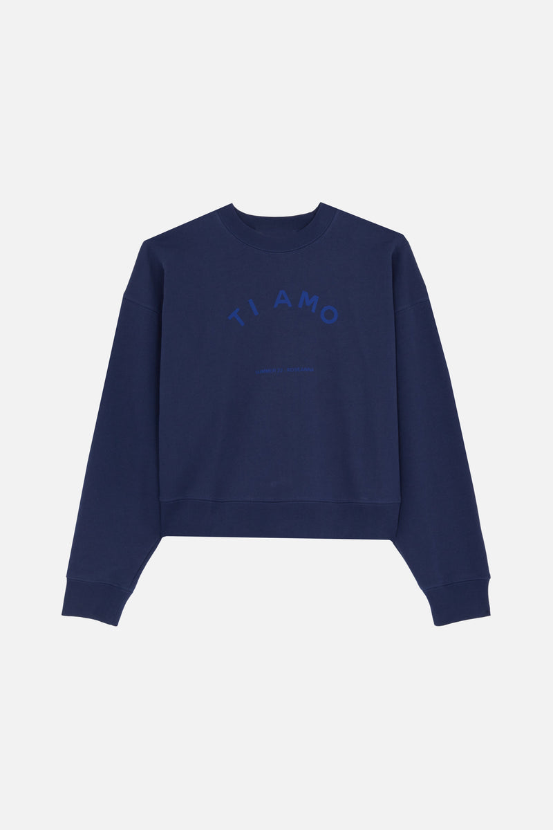 Ti Amo Fleece Sweatshirt NAVY
