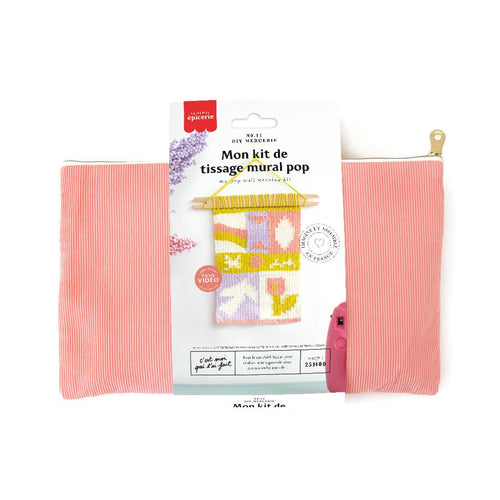 Kit Diy Mercerie - Mon Tissage Mural - Pop