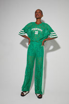 Pantalon Charlie Dentelle Green Print Collège