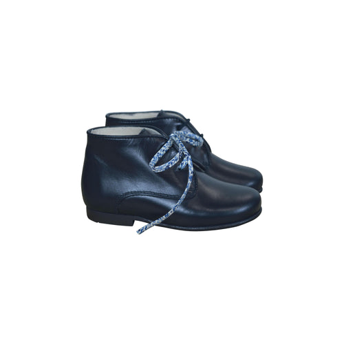 Zapatos Botines Botas con cordones Arthurius Sleek para niños - Cuero azul marino - Mixto