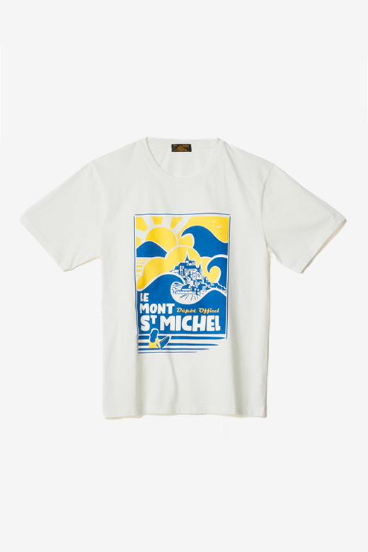 T-Shirt Imprimé Surf Timel - Jaune - Homme