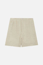 Short Laura Rafia - liso GREIGE
