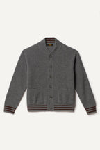 Cardigan Goldi En Laine D'Agneau - Gris - Homme