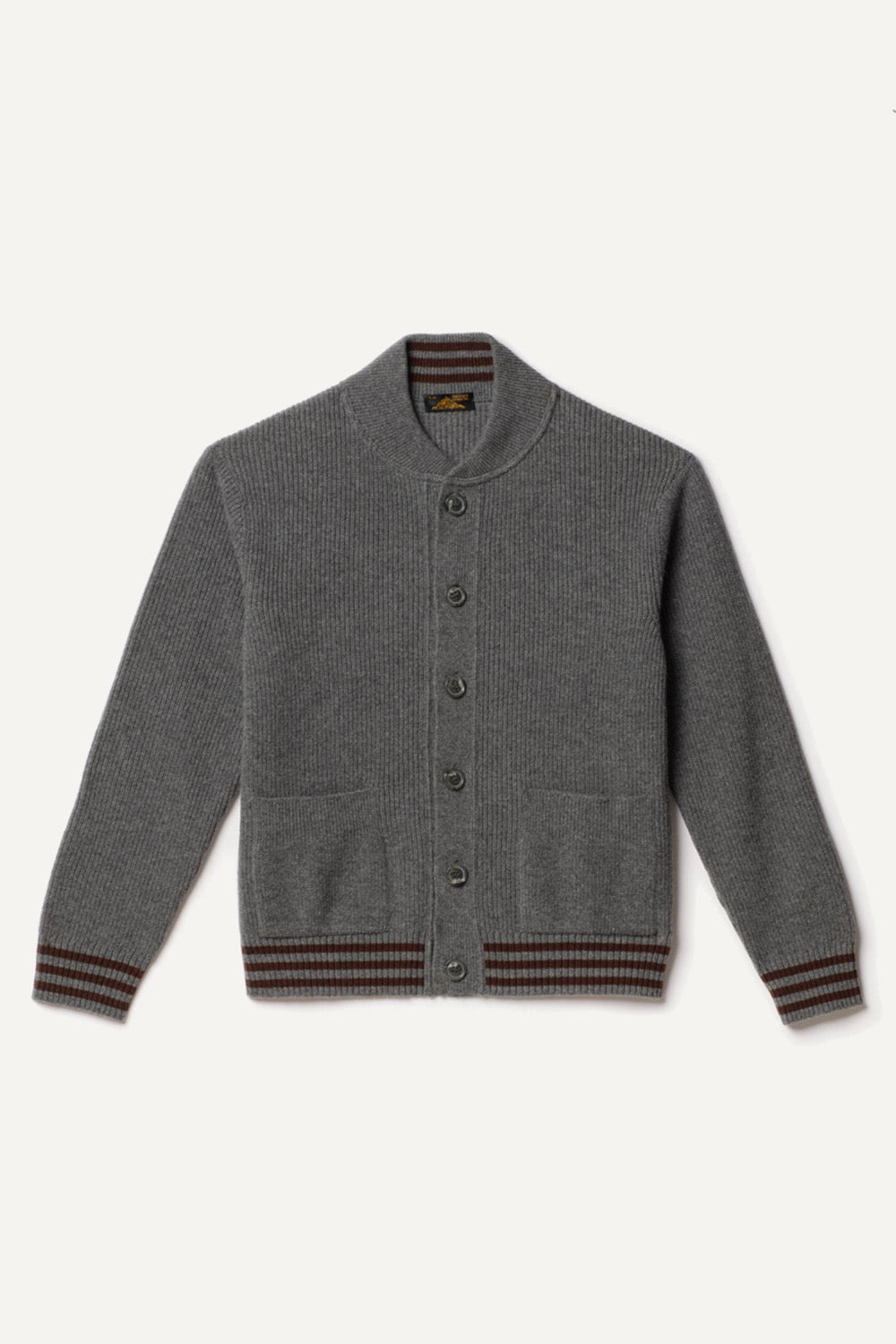 Cardigan Goldi En Laine D'Agneau - Gris - Homme