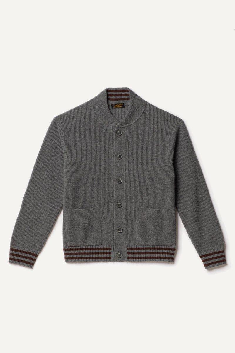 Cardigan Goldi En Laine D'Agneau - Gris - Homme