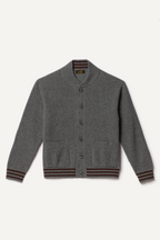 Cardigan Goldi En Laine D'Agneau - Gris - Homme