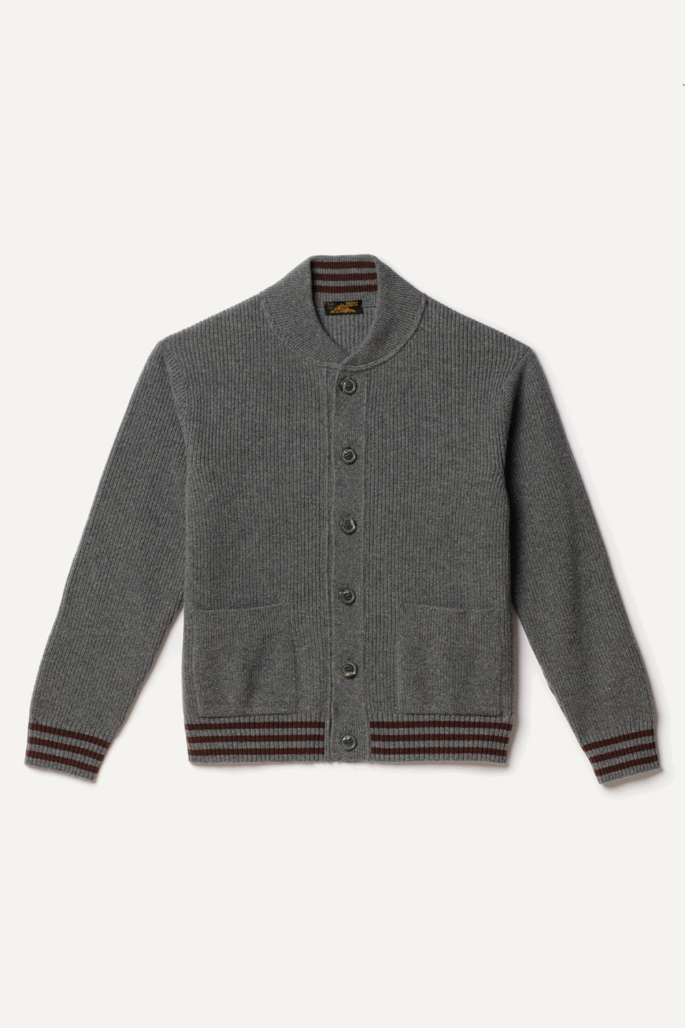 Cardigan Goldi En Laine D'Agneau - Gris - Homme