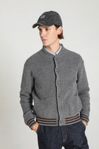 Cardigan Goldi En Laine D'Agneau - Gris - Homme