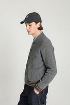 Cardigan Goldi En Laine D'Agneau - Gris - Homme
