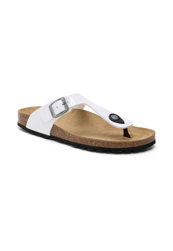 Sandales Vernis Blanc - Femme