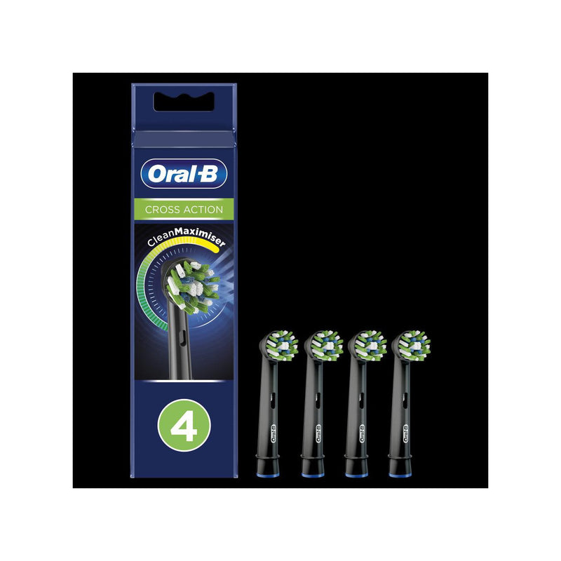 Oral-B Crossaction With Cleanmaximiser - 4 Brushes - Compatible With All Brushes Except Io