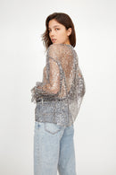 Blouse Alfie Sequin ARGENT