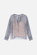 Blouse Alfie Sequin ARGENT
