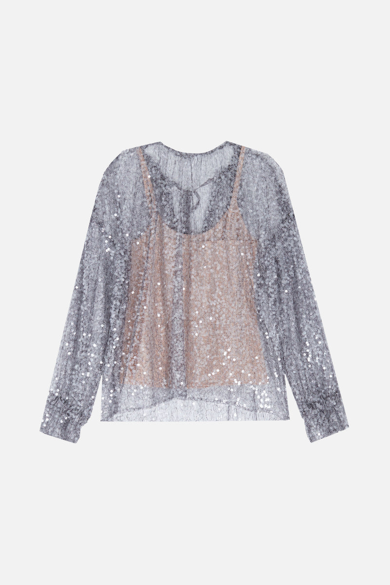 Blouse Alfie Sequin ARGENT
