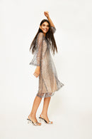 Hugo Sequins Dress - glitter SILVER