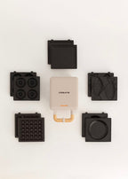 Stone Studio Individual Pack - Toastie Maker, Grill & Waffle Maker + Taiyaki Plate + Pancake Plate + Doughnut Plate - Sand