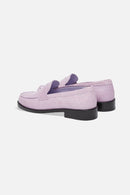 Lilac loafers PYTHON LILAC
