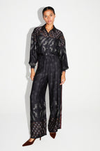 Pantalon Print Eagle Fabriqué En Italie