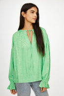 Blusa Ava Felino PISTACHO