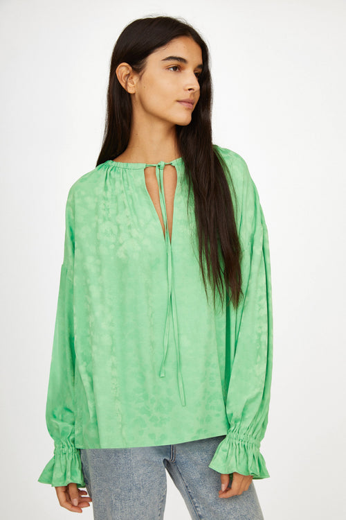 Blusa Ava Felino PISTACHO