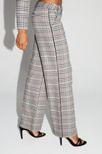 Pantalon Clark Pied De Poule Red Fabriqué En Italie