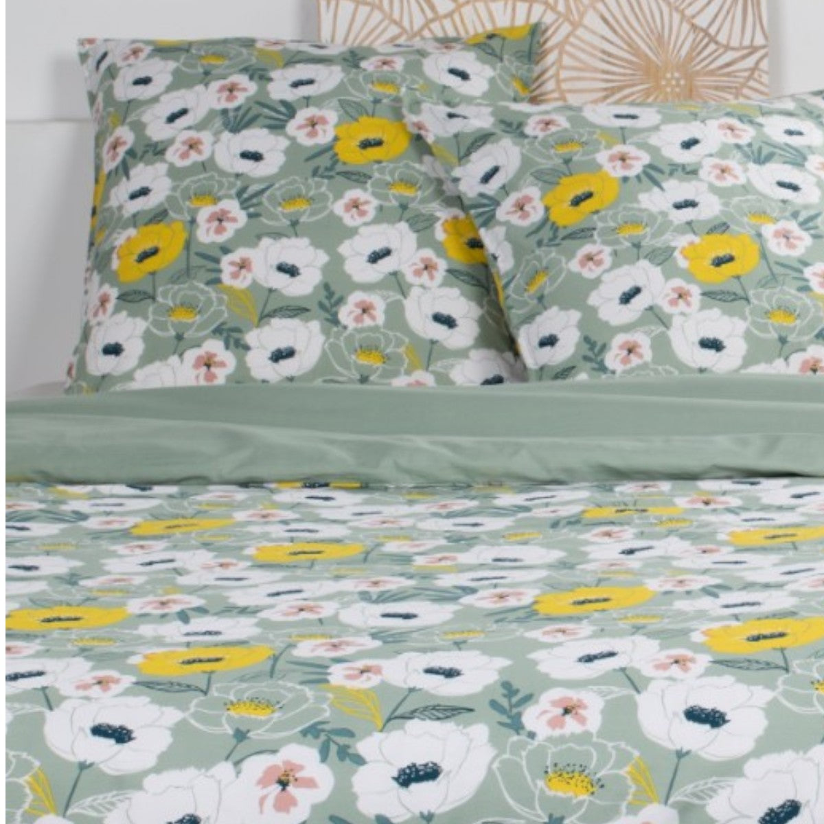 Sunshine - Parure De Lit Motif 8.40 - Celadon