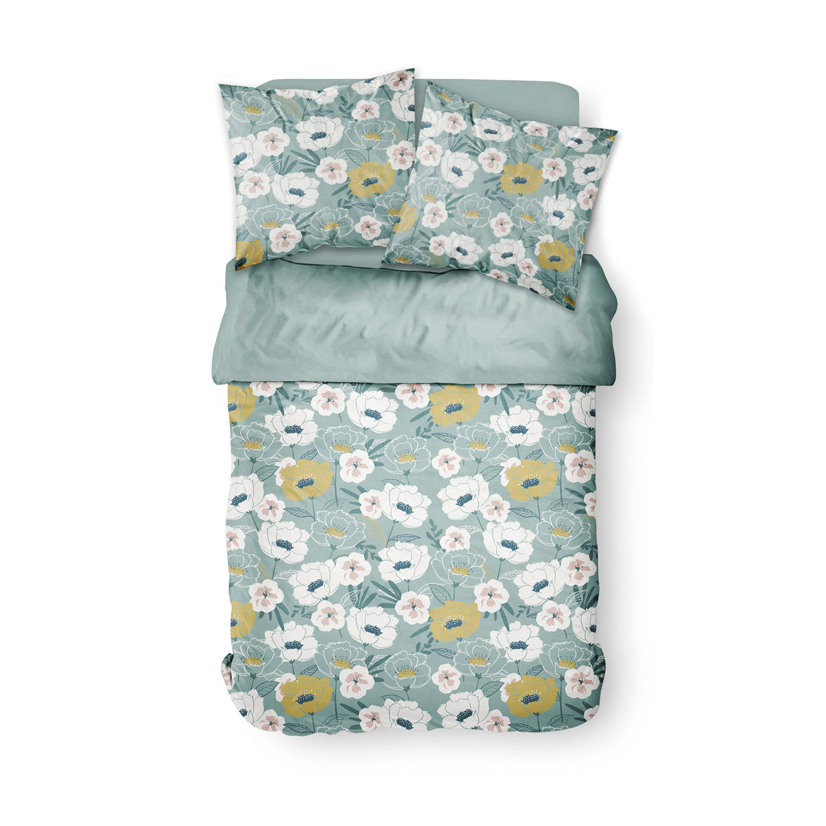 Sunshine - Parure De Lit Motif 8.40 - Celadon