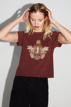 T-Shirt Robbie Blason Gold Fabriqué Au Portugal