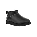 UGG Classic Ultra Mini Leather Boots - Black