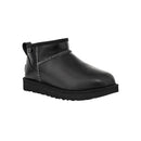 Boots Ugg Classic Ultra Mini Leather - Noir