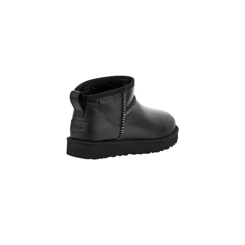 Boots Ugg Classic Ultra Mini Leather - Noir