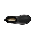 UGG Classic Ultra Mini Leather Boots - Black