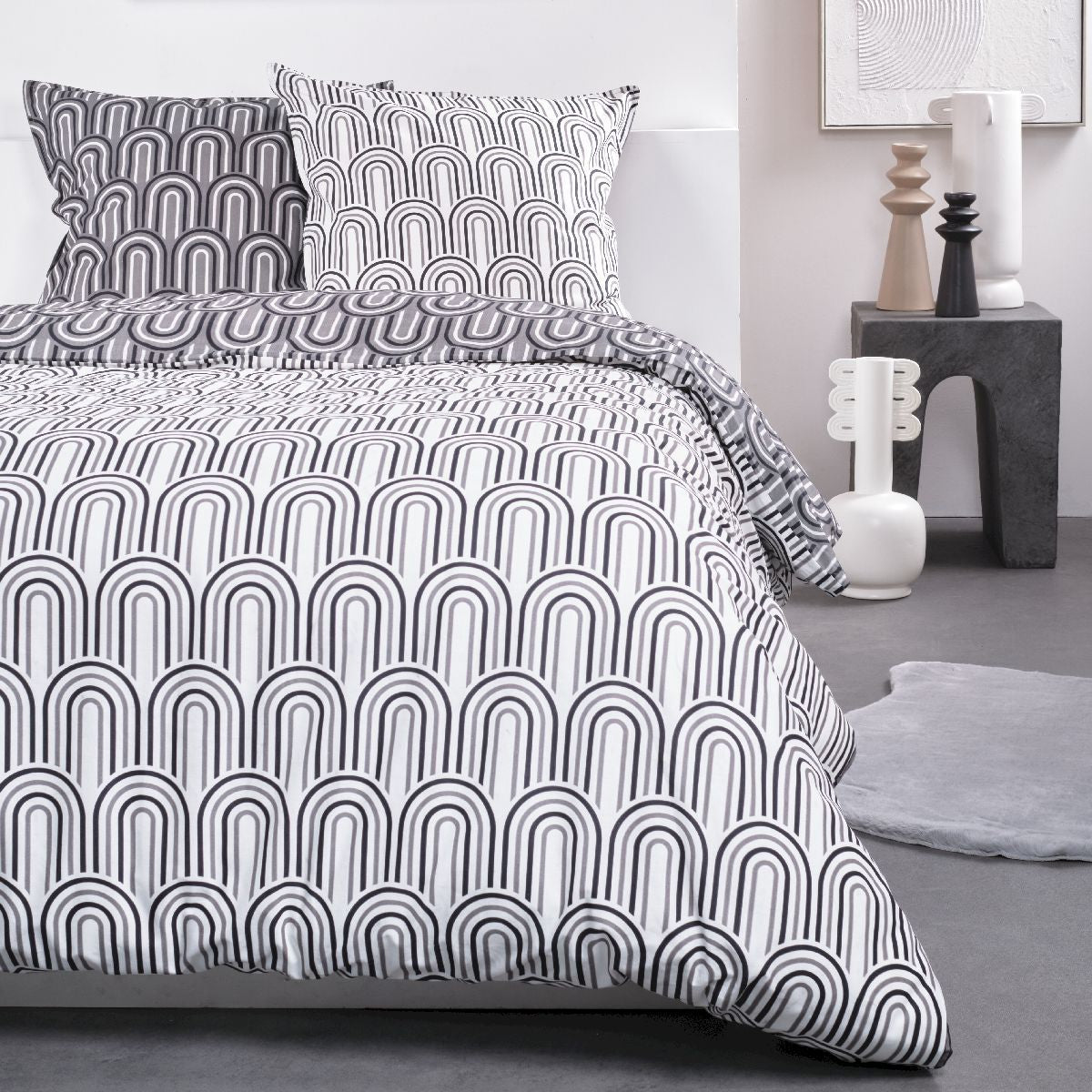 Sunshine - Parure De Lit Motif 9.53 - Craie