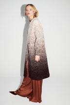 Veste Doriane Bouclettes Dégradé Chocolat Fabriquée En Italie