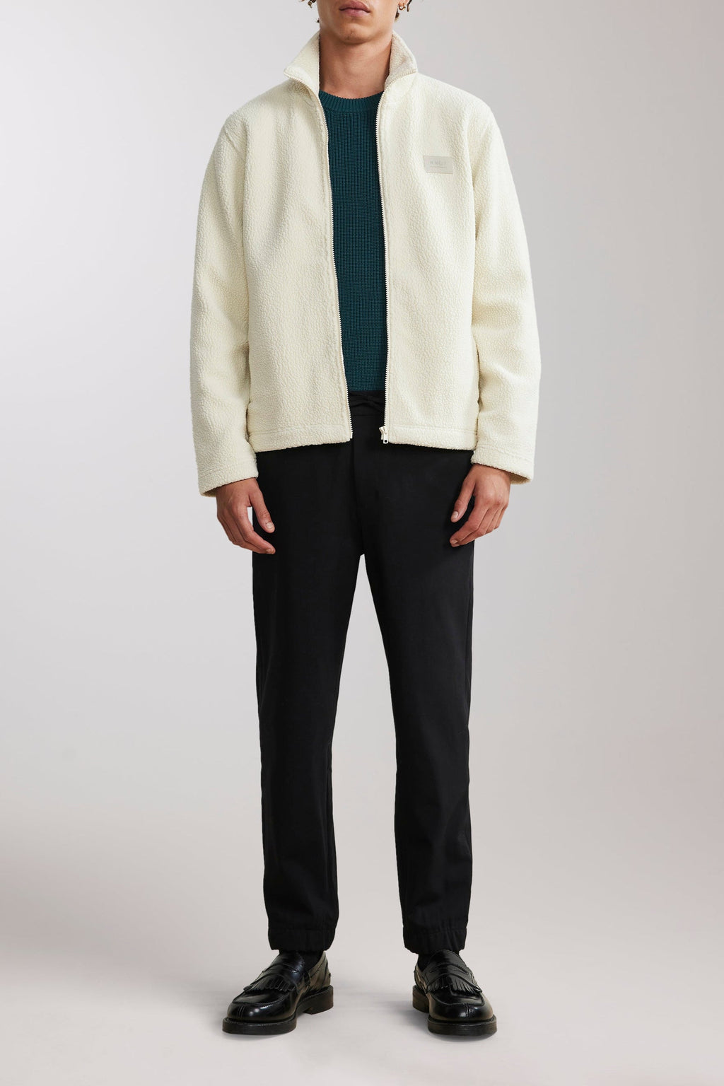 Nil Full Zip Sweatshirt - Ecru
