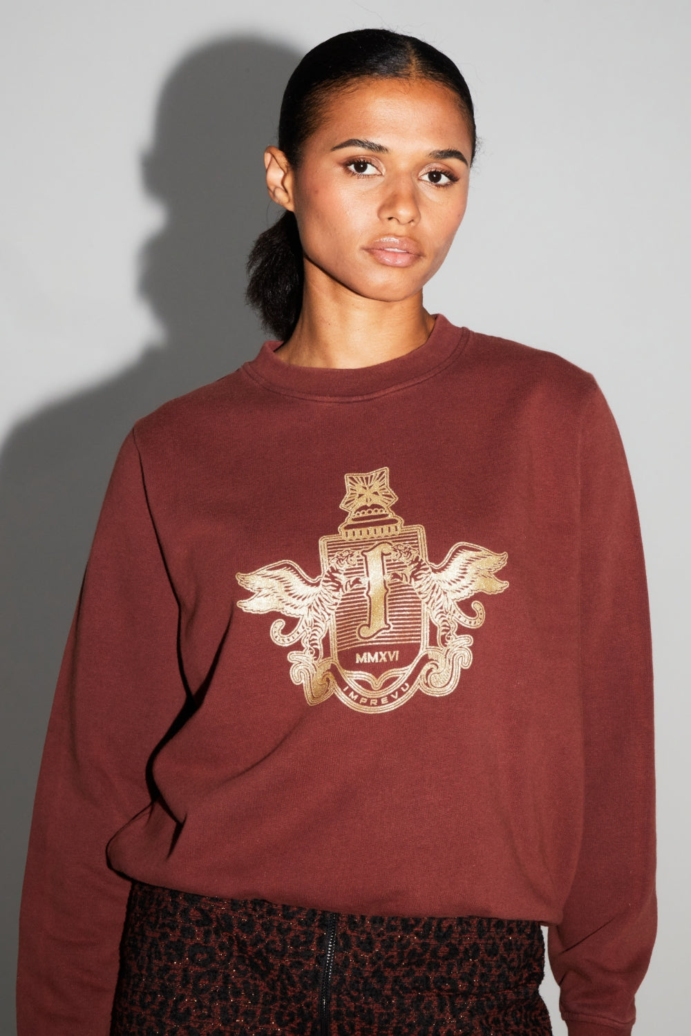 Sweatshirt Eddie Blason Gold Fabriqué Au Portugal