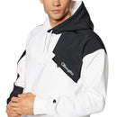 Sweat À Capuche Champion Reverse Weave Patchwor - Blanc