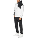 Sweat À Capuche Champion Reverse Weave Patchwor - Blanc