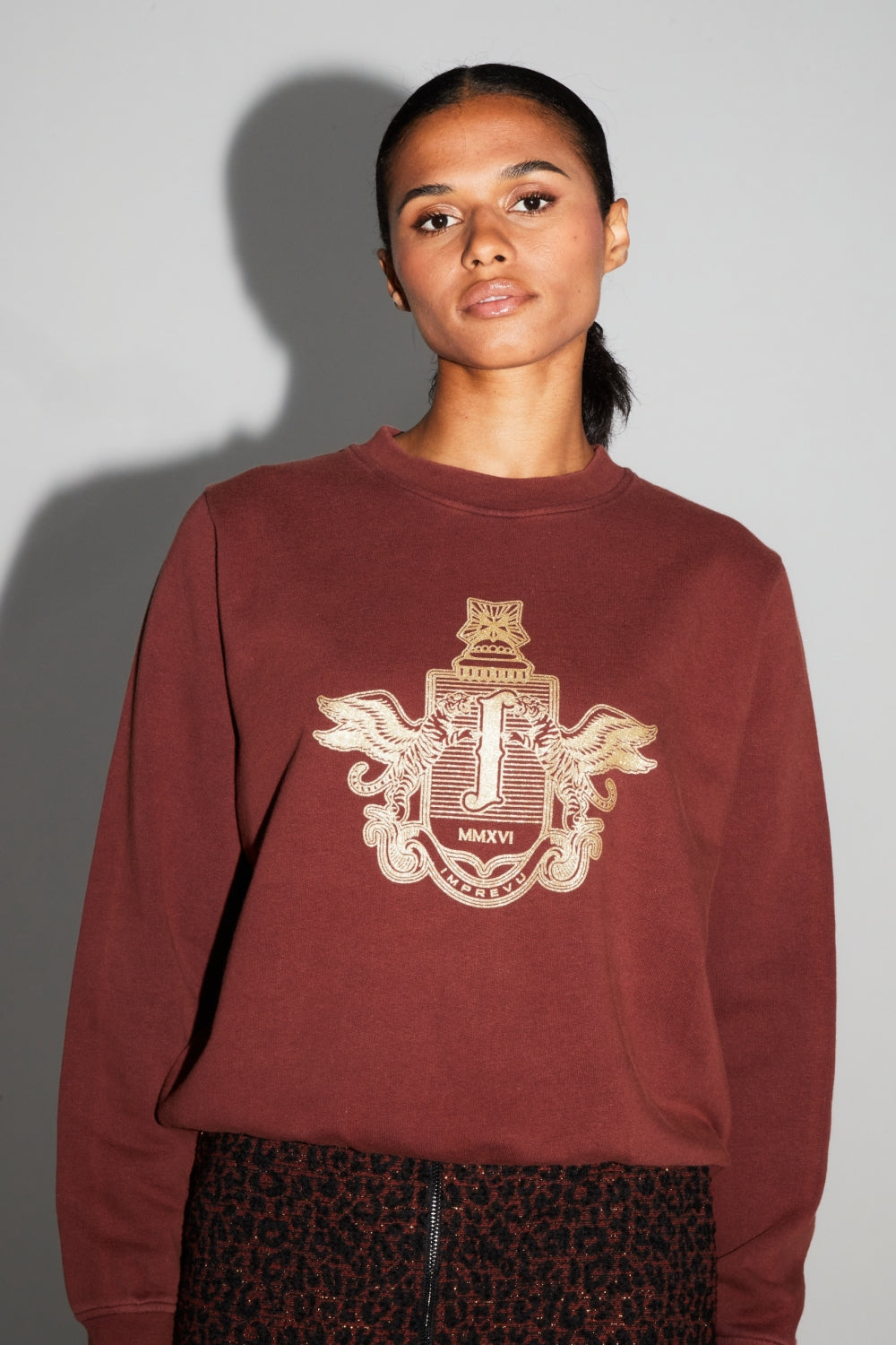 Sweatshirt Eddie Blason Gold Fabriqué Au Portugal