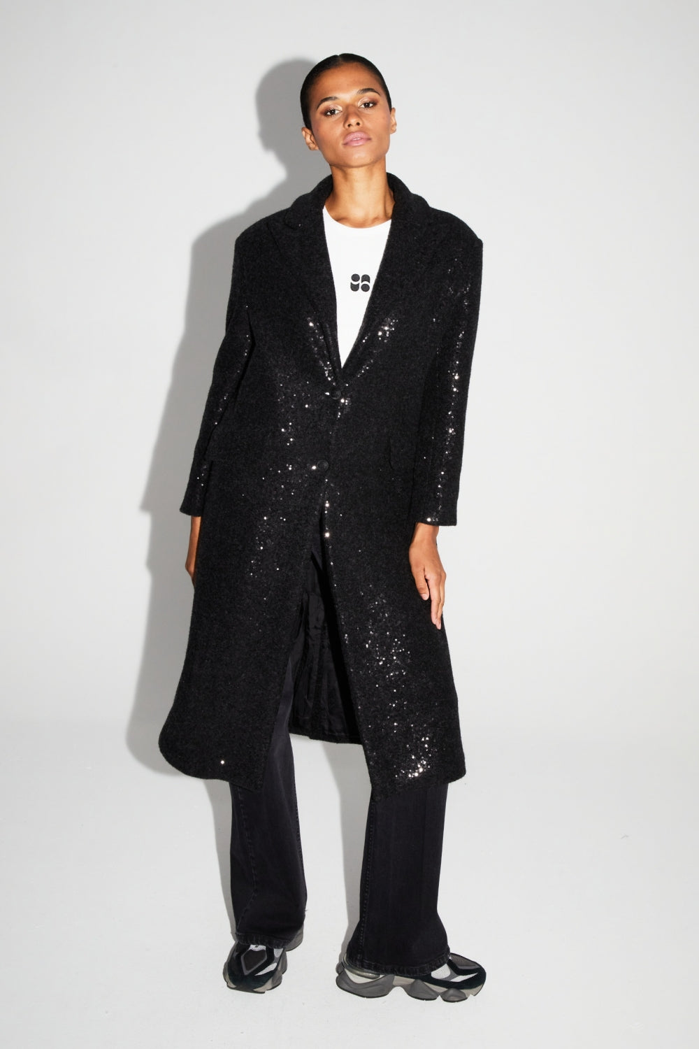 Manteau Alberto Eclat Noir Fabriqué En Italie