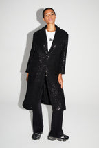 Manteau Alberto Eclat Noir Fabriqué En Italie
