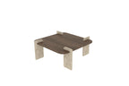 Afrolli - Table Basse - Walnut/Travertine