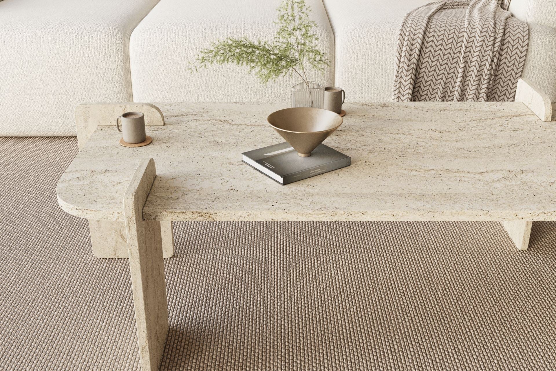 Lovge - Mesa de Centro - Travertine