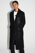 Manteau Alberto Eclat Noir Fabriqué En Italie