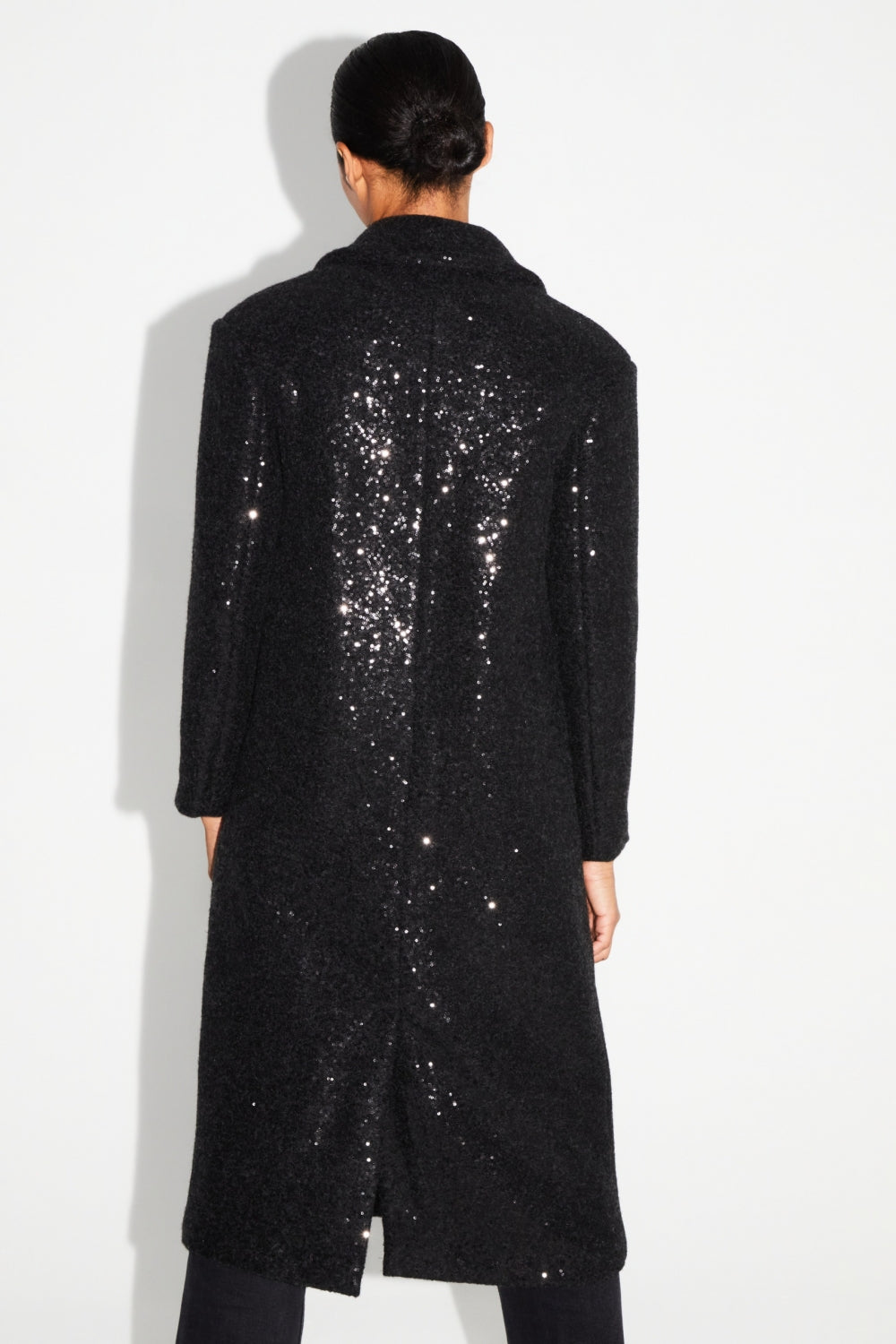 Manteau Alberto Eclat Noir Fabriqué En Italie