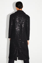 Manteau Alberto Eclat Noir Fabriqué En Italie