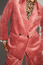 Blazer Ema Velours Vintage Cognac Doux Fabriqué En Italie