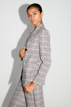 Blazer Ema Pied De Poule Lucky Star Red Fabriqué En Italie